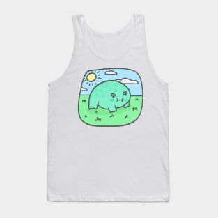 Angry round boy Tank Top